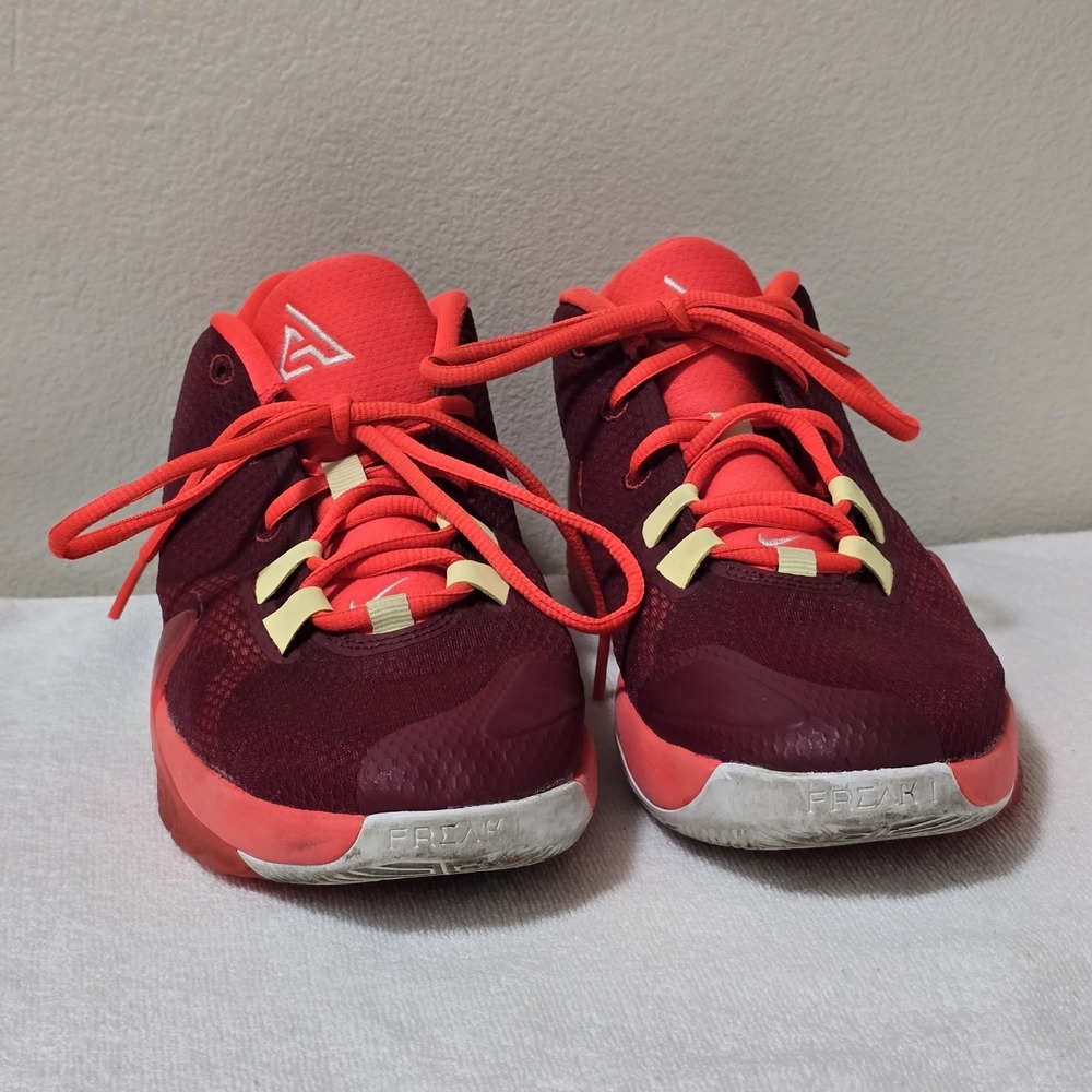 Nike Sz 6.5 Y Youth‎ Giannis Zoom Freak 1 GS Noble Red BQ5633-600